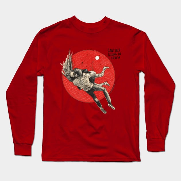 Falling in love Long Sleeve T-Shirt by Ilustronauta